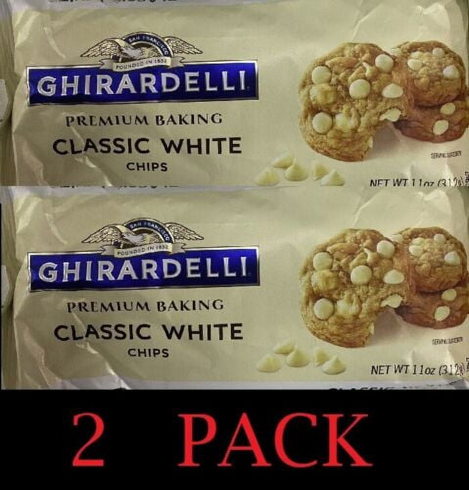 2x GHIRARDELLI CLASSIC WHITE Chocolate Premium Baking Morsels Chips 11 oz 2 PACK