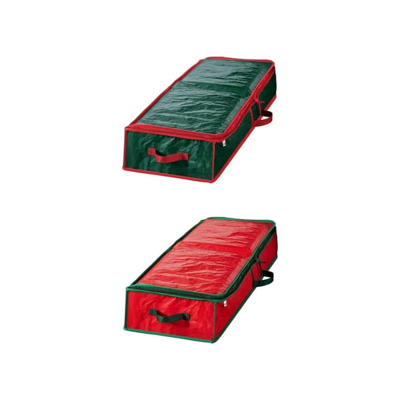 2x Gift Wrap Organizer, Christmas Wrapping Paper Storage Bag