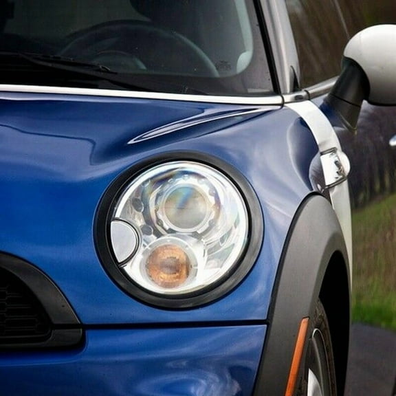 2x Gloss Black Headlight Trim Ring Bezel for Mini Cooper R55 R56 R57 R58 2007-15