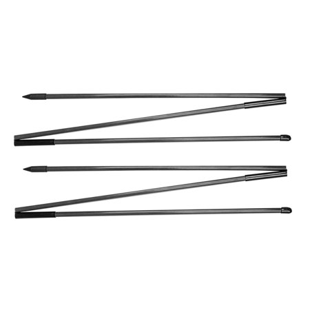 2x Golf Swing Trainer, Golf Alignment Sticks Training Aid, Golf Training Equipment 48" Alignment Tool for Exercise, Aiming, Swing Practice Black
