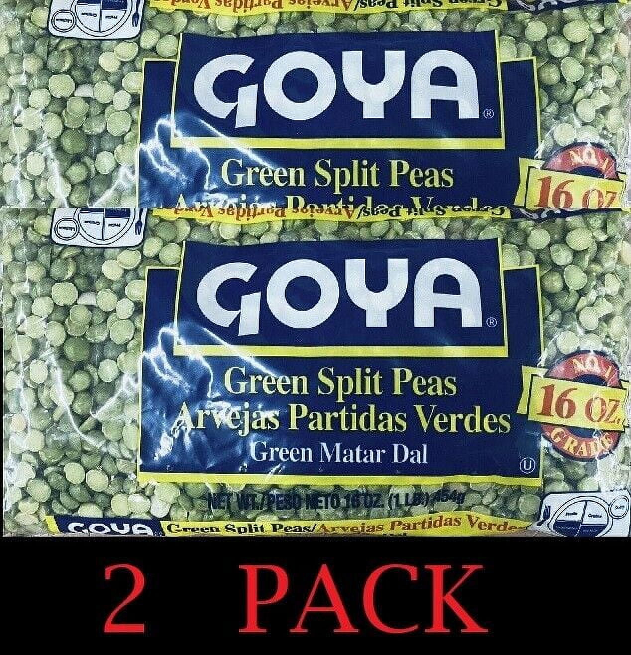2x Goya Dry Green Split Peas 16 oz Bag No 1 Grade 2 PACK