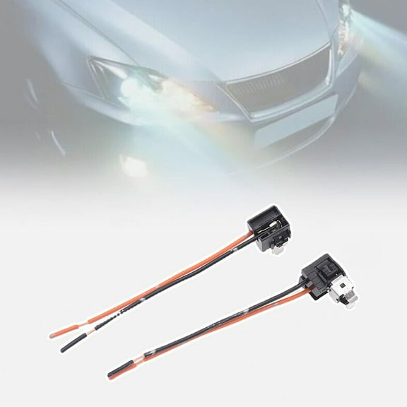 2x H1 Bulb Car Headlight Bulb Socket Wiring Harness Connector Plug Adapter Line