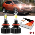 thumbnail image 1 of 2x H11 Low Beam Bulbs For Toyota Highlander 2011-2019 LED Headlight Kit H8 H9 6000K White, 1 of 11