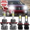 thumbnail image 1 of 2x H13/9008 LED Headlight High/Low + 2x 9145 Fog Light Bulbs Combo For Hummer H3 2006 Pack of 4, 1 of 10
