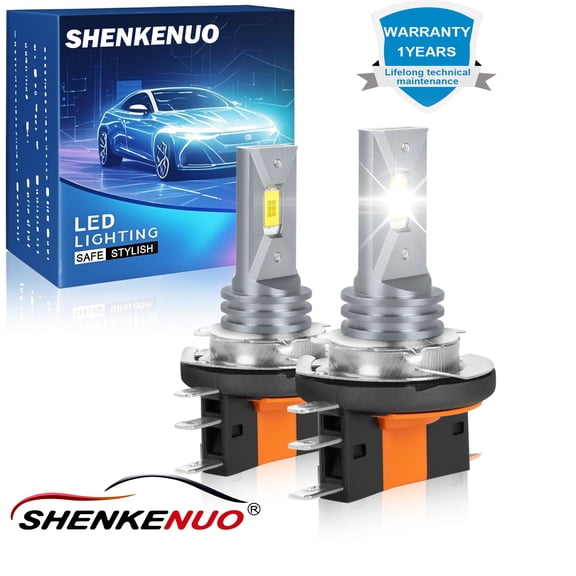 2x H15 LED Headlight Bulbs Canbus Error Free White DRL for Benz GLK350 2013-2015(With Halogen)
