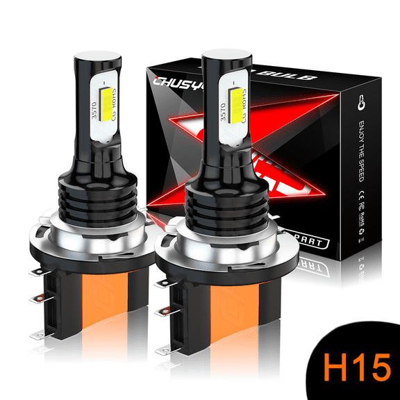 2x H15 LED Headlight Bulbs High Beam Lamps 6000K White - for MERCEDES-BENZ GLA250 2015-2019
