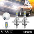 thumbnail image 1 of 2x H4 9003 HB2 6000K Super White CSP LED Headlight Bulb Kit High Low Beam Canbus, 1 of 5