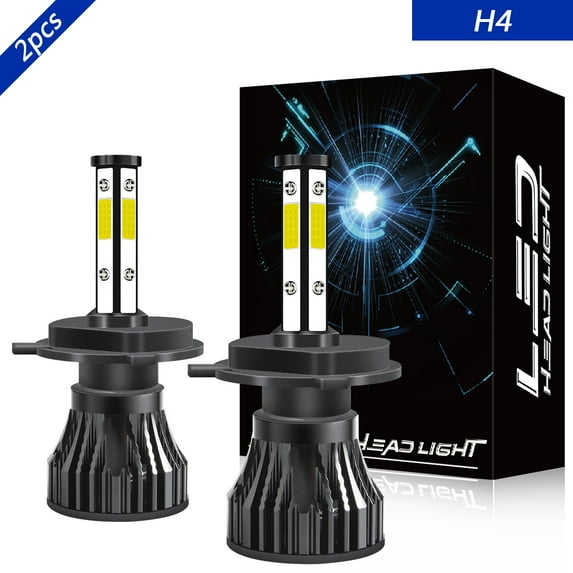 2x H4 High&Low Beam for Toyota Sienna 1998-2003 LED Headlight Bulbs 6000K White 8000LM