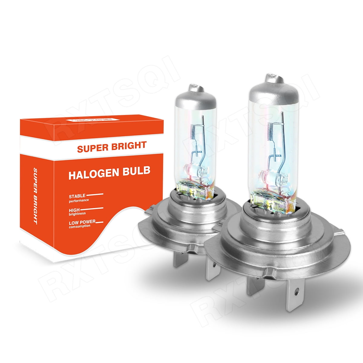 2x H7 Halogen Headlights Bulb high Low Beam 4200K Warm White For ...