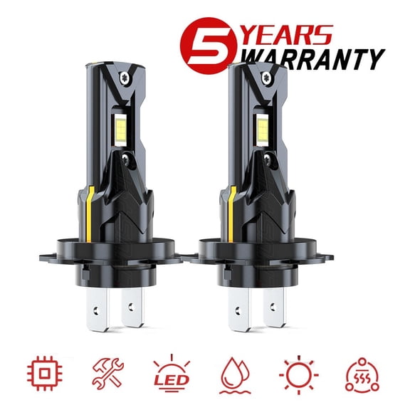 2x H7 LED Headlight Conversion Bulbs Kit High Low Beam 6500K Super White Bright