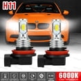 thumbnail image 1 of 2x H8 LED Angel Eyes Halo Ring Light Bulbs Xenon For BMW E92 80W 6000K White, 1 of 8