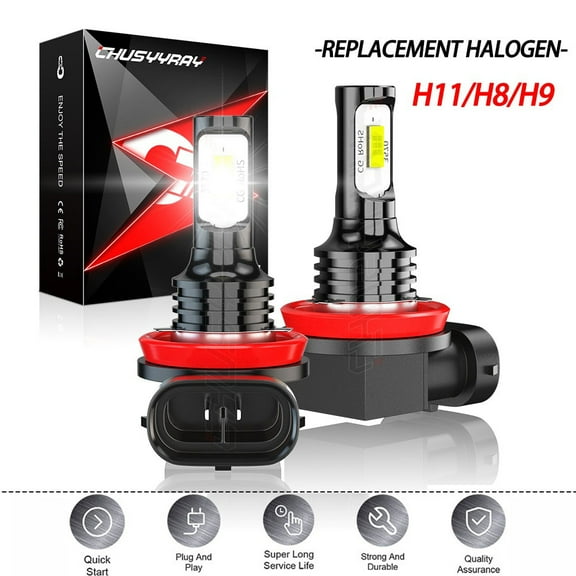 2x H8 LED Angel Eyes Halo Ring Light LED Bulbs for BMW E92 80W 6000K White