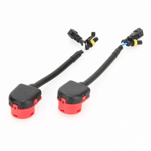 2x HID Headlight Wiring Harness D2S /D2R Wire Plug Cable Connector AMP Converter