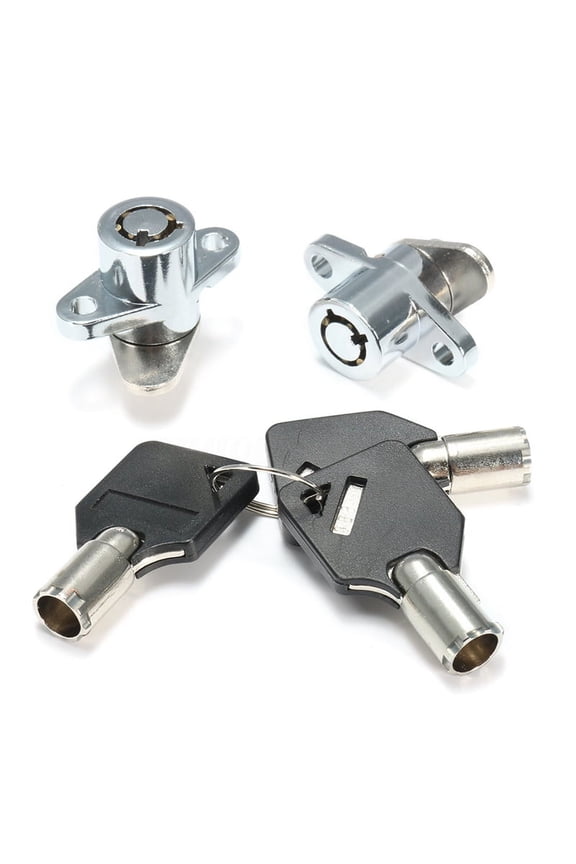 2x Hard Saddlebag Lock 3 Keys Set For Touring Electra Glide Road King New