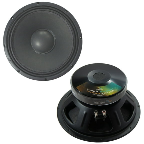 2x Harmony HA-P12LS8 Replacement 12" Pro PA 800W Subwoofer - Speaker 8 Ohm Sub