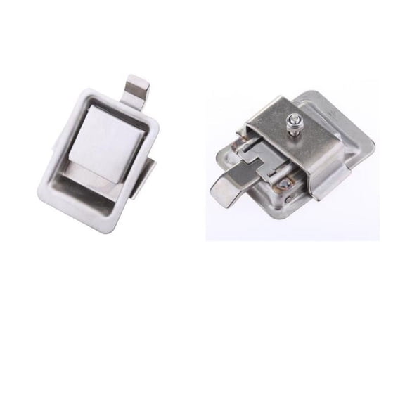 2x Heavy Duty Stainless Steel Mini Flush Lock Door Recessed Mounted Latch without Key