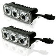2x High Power 3 LED White Car Daytime Running Lights for Trucks and