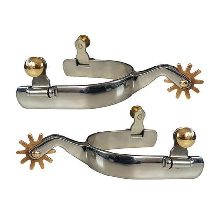 2x Horse Riding Rust Hand Engraved Western Style Spur que Horse for Men