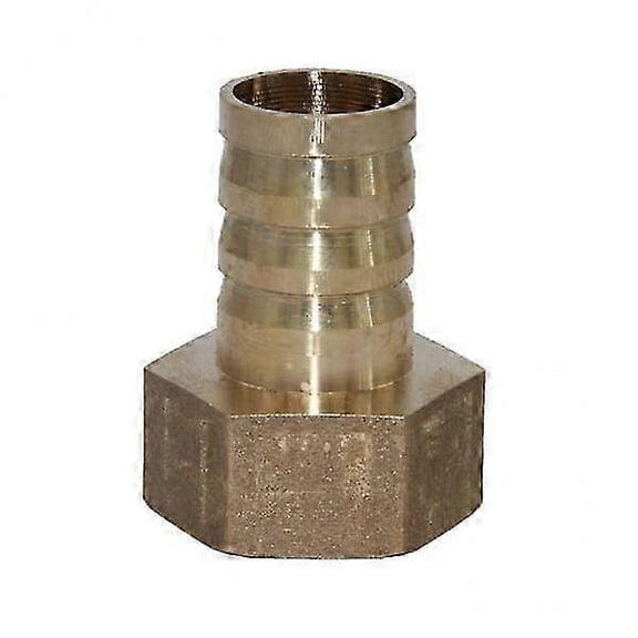 2x Hose Barbed 19mm X 3/4 NPT Female Thread Brass Coupler Splicer Pipe Fitting
