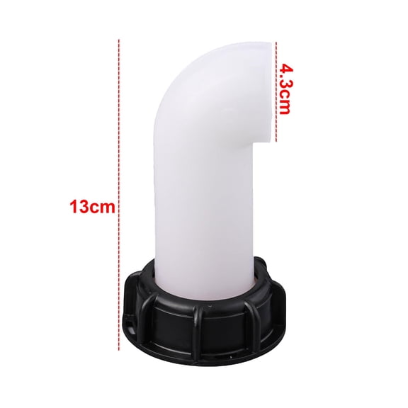 2x IBC Container Adapter Outlet Spout 90 Degree Rain Water Tank Accessories 60mm Smile Home