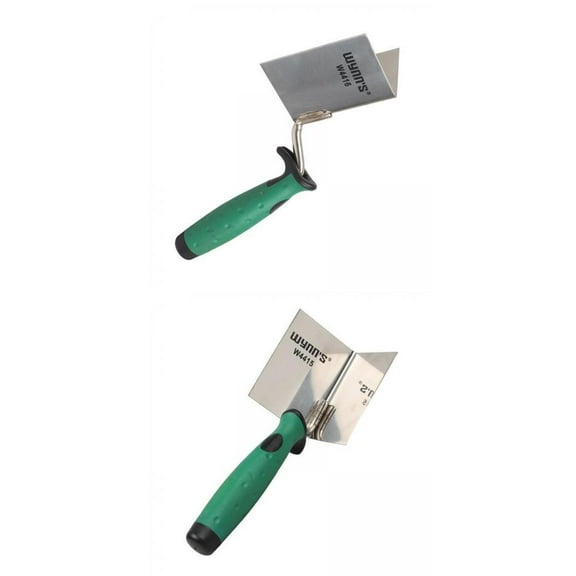 2x Inside/Outside Drywall Corner Tool Flexes 90 Degree Corner Mudding Finish Tool Finishing Trowel Hardware