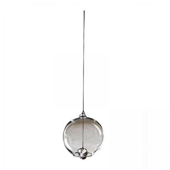 2x Japanese Wind Chimes Modern Samll Wind Bells Handmade Fully Transparent Glass