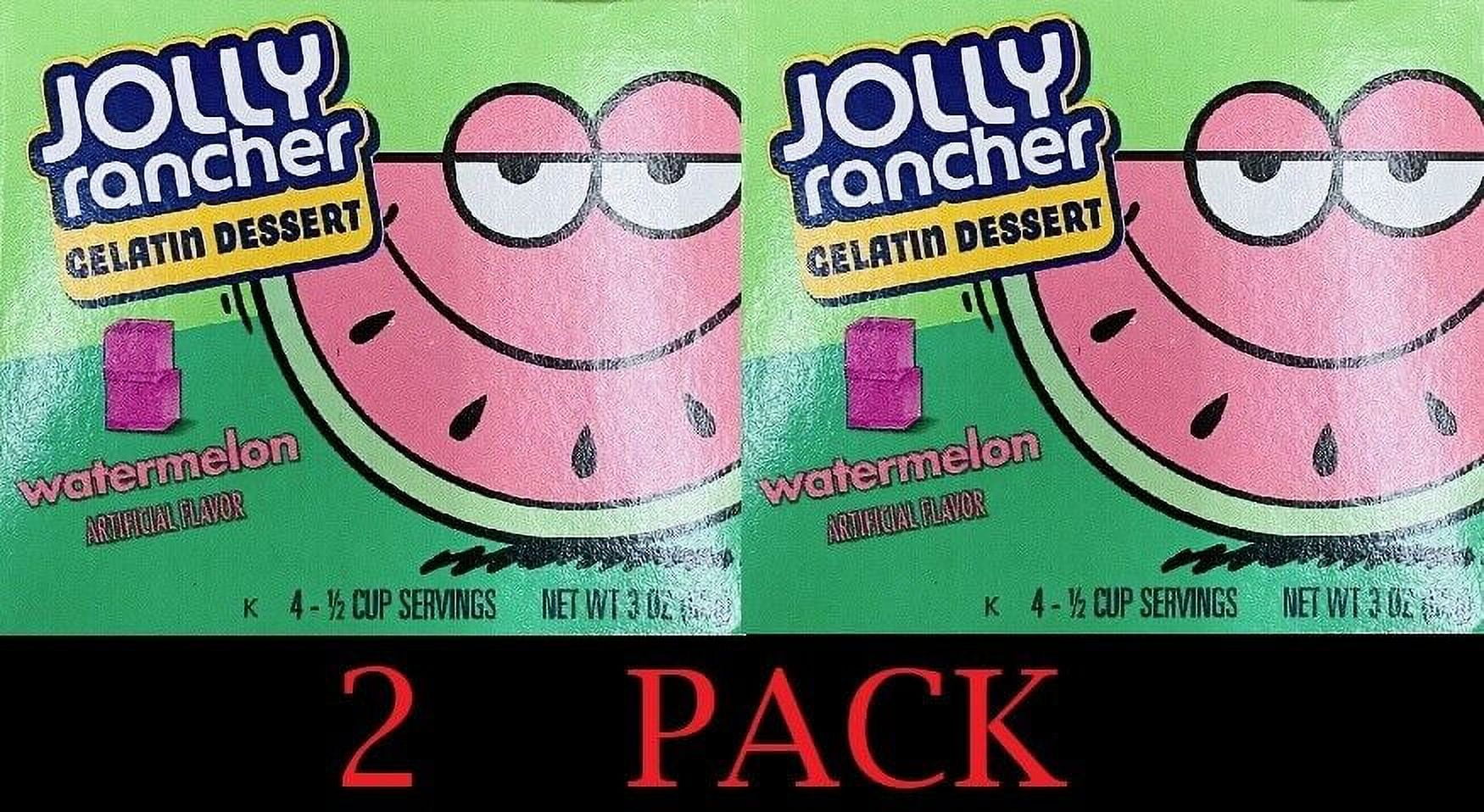 2x Jolly Rancher WATERMELON Gelatin Jello Dessert 3 oz Box FREE SHIP