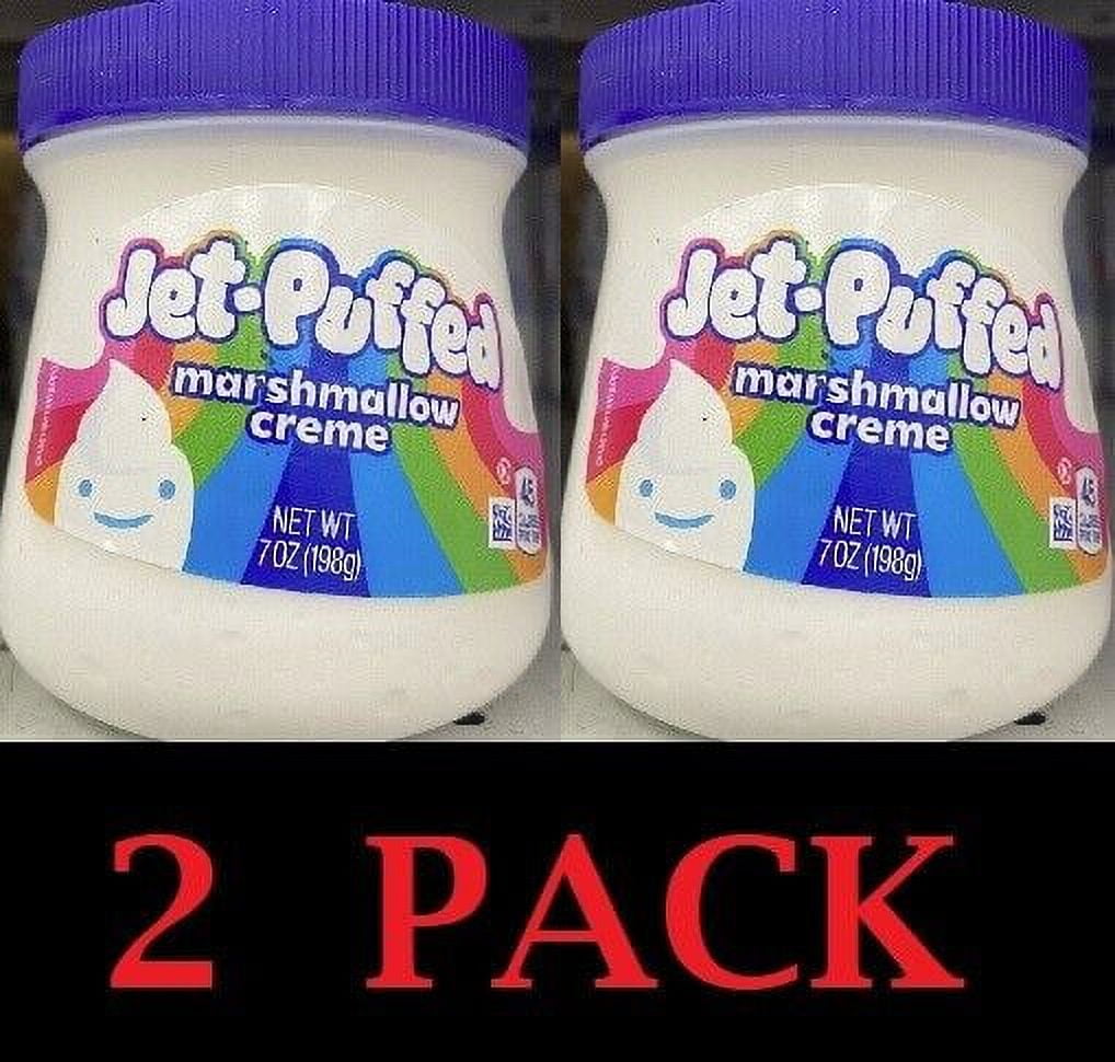 2x Kraft JetPuffed Marshmallow Creme Sweet Marshmallows Taste 7 oz Jar 2 PACK