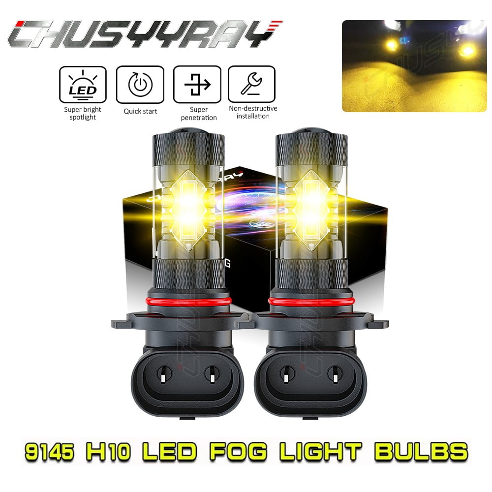 2x LED Fog Light Car Driving 3000K Golden Yellow Bulbs for Chevy