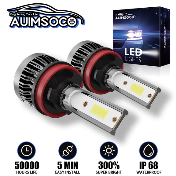 2x LED Headlights Low Beam DRL Bulb For Chevrolet Silverado 1500 2008 2009-2015 50000 Hours Lifespan No Hyper Flash