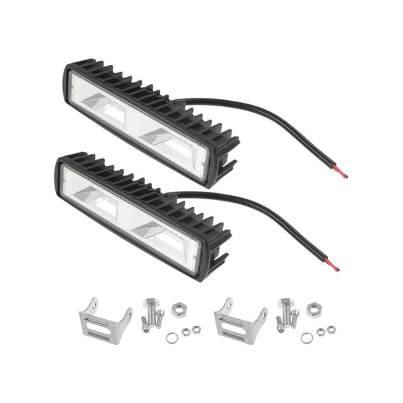 2x LED Work Lights Driving Strip Flood Beam light Bar for Jeep Wrangler JK
