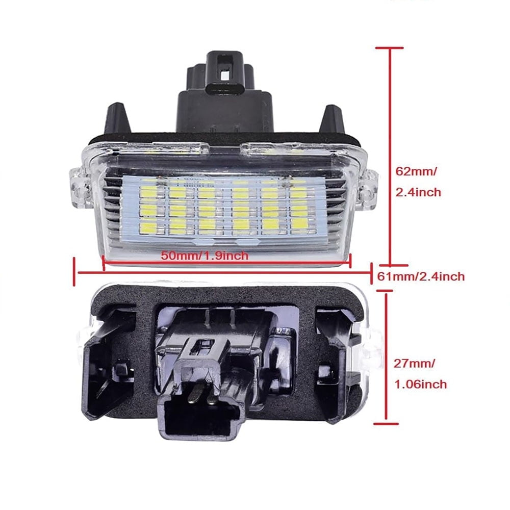 2x License Plate Light 812700D120 for Toyota Yaris Camry Corolla