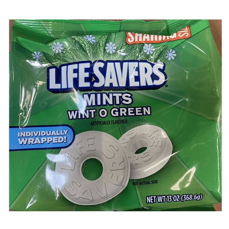 2x LifeSavers WINT O GREEN Breath Mints Bulk Hard Candy Candies 13 oz Bag 2 PACK
