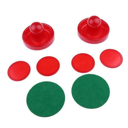 2x Light Weight Replacement Pucks & Slider Pushers Goalies for Game Tables, Equipment, Accessories (2 Paddles + 4 Pucks Pack)