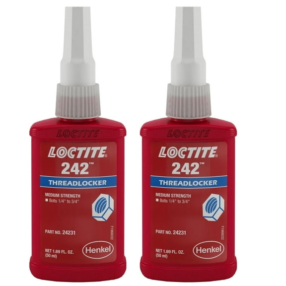 2x Loctite 242 Medium Strength Threadlocker For Metal Threads 50 ml