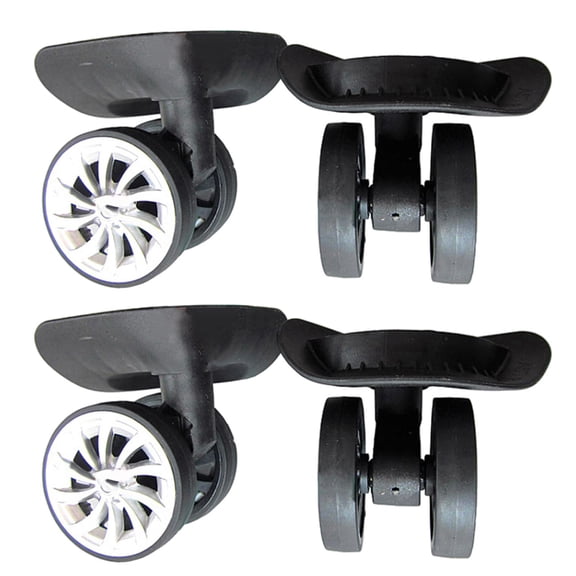 2x Luggage Wheel, Universal ,Replacement, Black 360 Swivel ,Wear Resistant for Suitcase Caster Travel Professional DIY High Performance