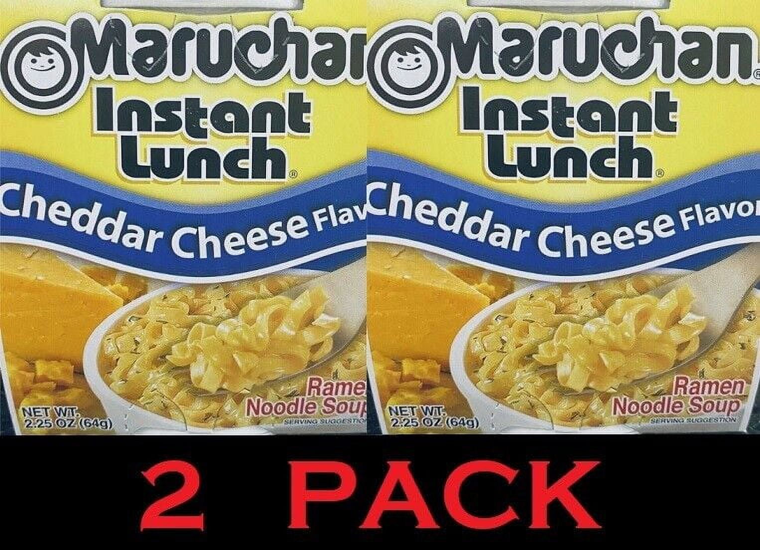 2x Maruchan Instant Lunch Ramen Noodles CHEDDAR CHEESE Soup Cups 2.25 oz 2 PACK