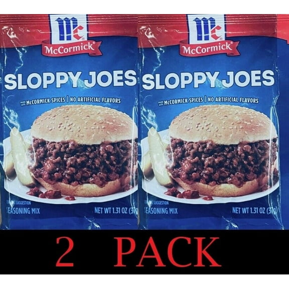 2x McCormick SLOPPY JOES Seasoning Mix Savory & Herbs & Spices 1.31 oz - 2 PACK