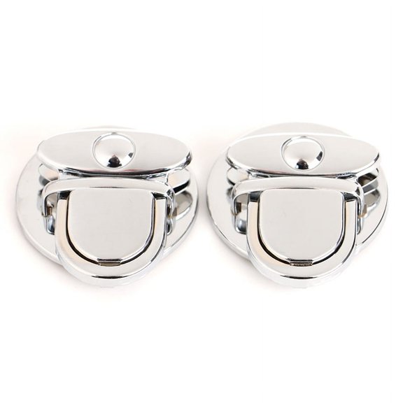 2x Metal Lock Bag Case Buckle Clasp For Handbags Shoulder Bags Purse Accessories