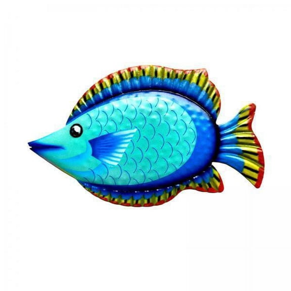 2x Metal Sea Fish Beach Theme Coastal Art Decorations for home and indoor