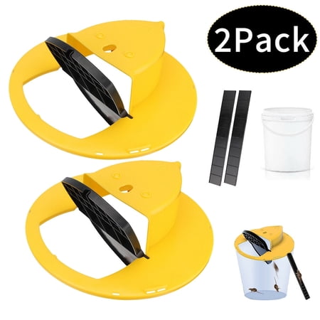 2x Mice Trap Reusable Smart Flip and Slide Bucket Lid Mouse Rat trap Auto Reset