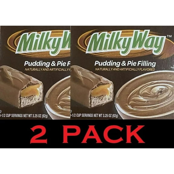 2x Milky Way CANDY BAR Flavored Pudding & Pie Filling Dessert Mix 3.25 oz 2 PACK