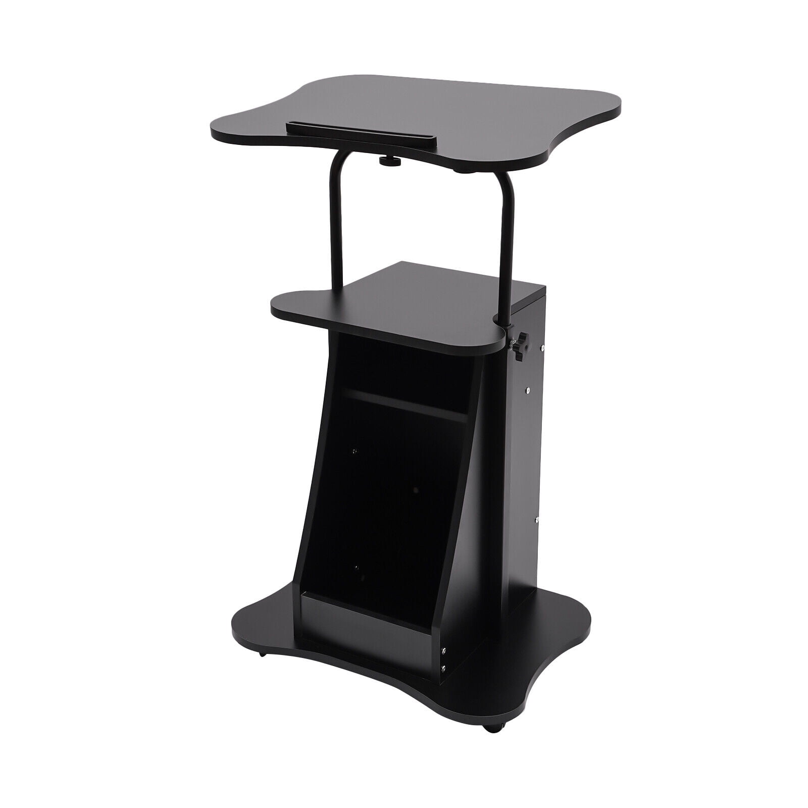 2x Mobile Laptop Podium Rolling Lectern Podium Presentation Stand ...