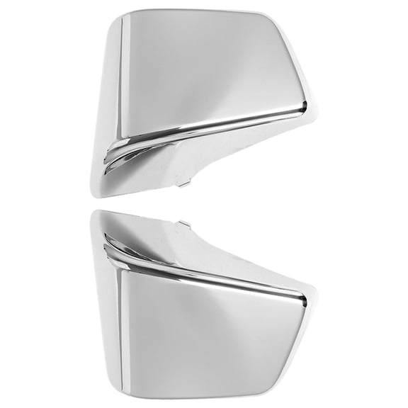2x Motorcycle Chrome Battery Side Fairing Cover Two Left Right Guard for Shadow 1997-200 VT400 VT750 Accessories