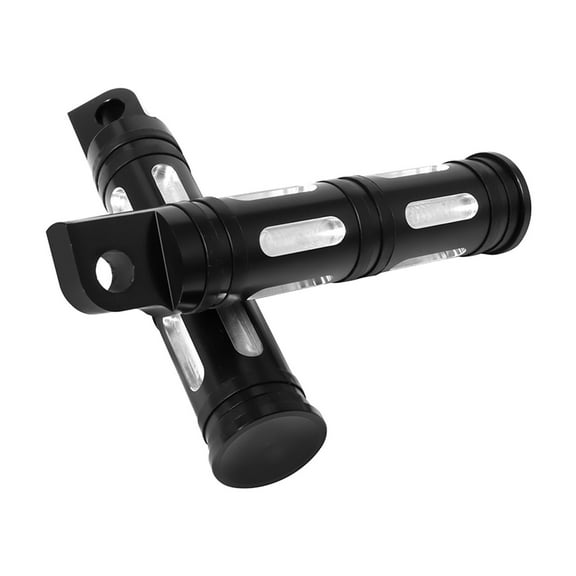 2x Motorcycle Footrests Foot Pegs Rest Pedals Made of high reliable quality and durable material - Old Black