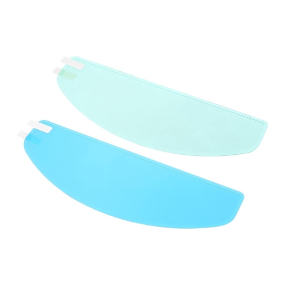 2x Motorcycle Rainproof Anti-fog Patch Helmet Visor Lens Film Sticker 9.65x3.46"