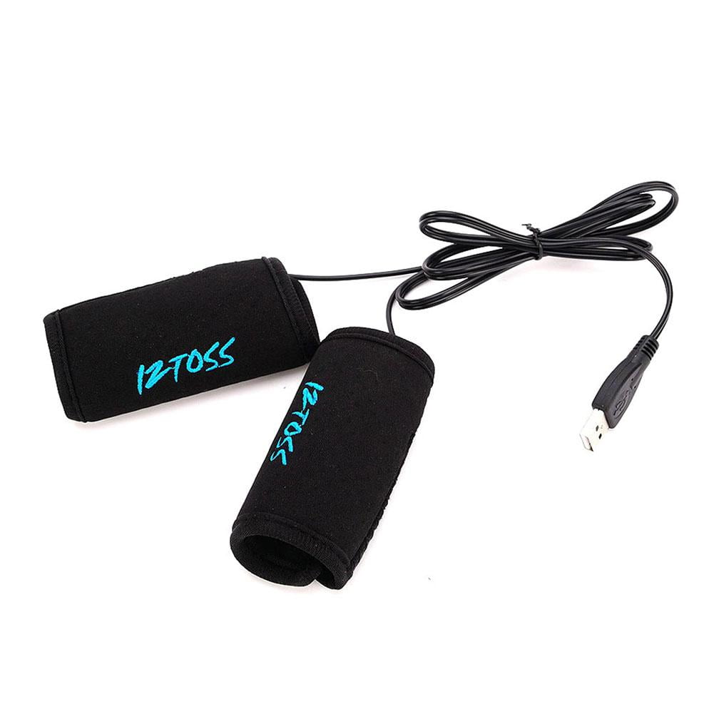2x Motorcycle USB Electric Hot Heated Grips Handle Warmer Handlebar 2023 Z2L4