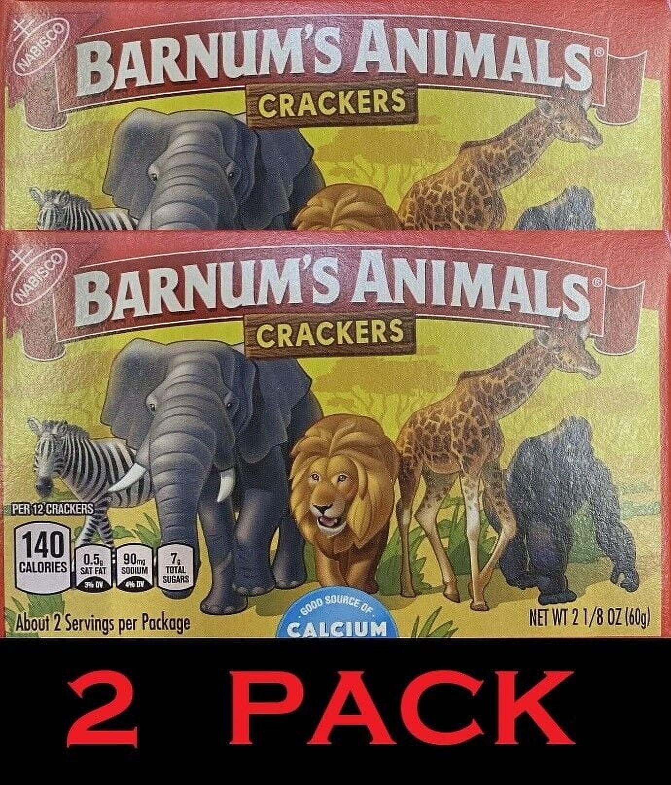 2x NABISCO Barnum's Original Animal Crackers 2.13 oz Box 2 PACK