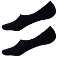 2x NO SHOW COTTON SOCKS Non Slip Heel Grip Low Cut Invisible Footlet