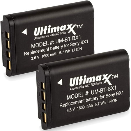 2x NP-BX1 Replacement Battery for Sony Cyber-Shot DSC-RX100 RX100 RX1 Camera